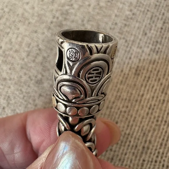 JOHN HARDY Intricate Silver and 18kt Gold Bracelet - Picture 8 of 15